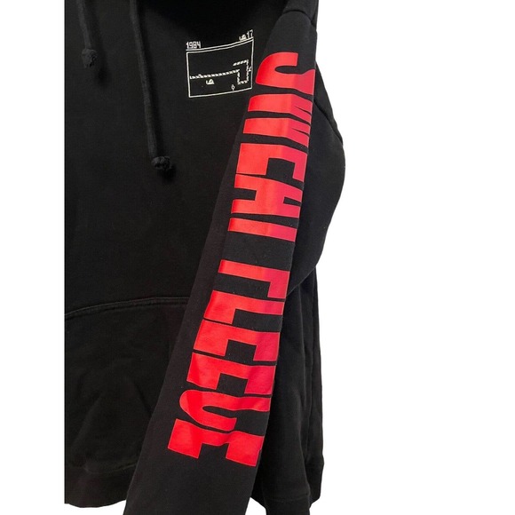 TNA Sweat Fleece Pullover Hoodie Sweatshirt Black Size XS Embroidered Oversized - Picture 7 of 8